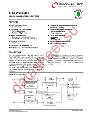 CAT28C64BL-90 datasheet  